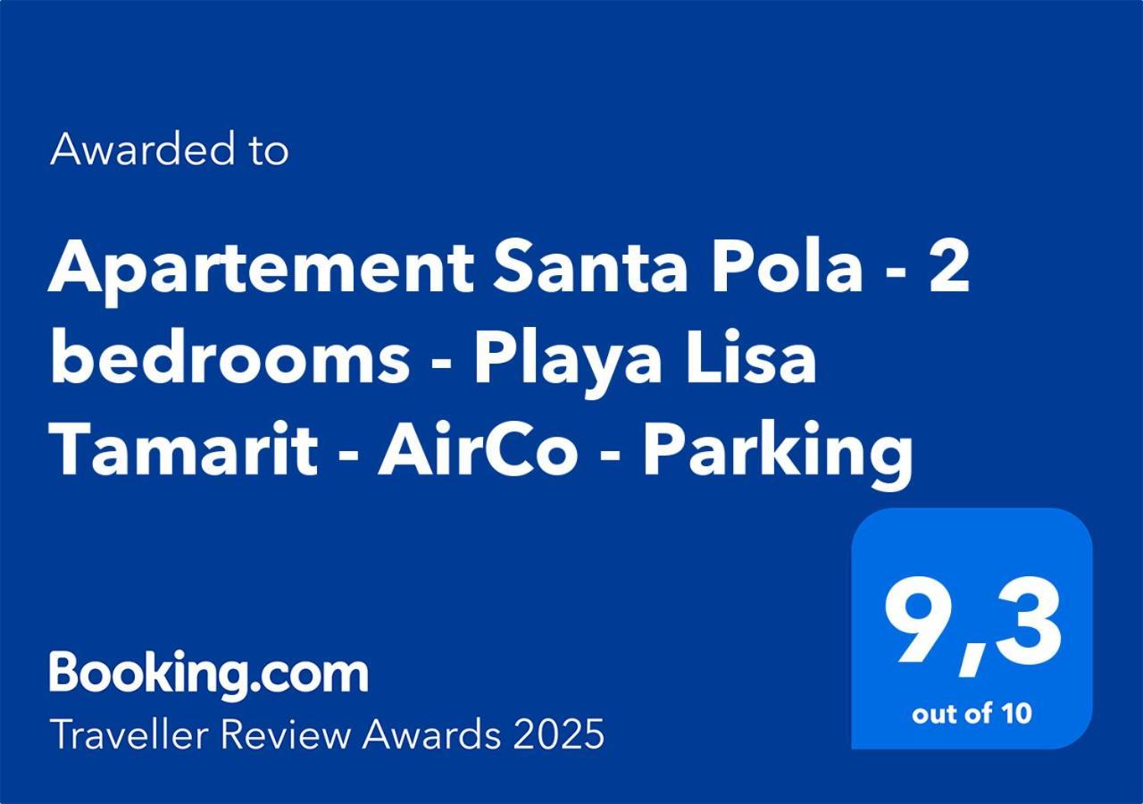 Apartement Santa Pola - 2 Bedrooms - Playa Lisa Tamarit - Airco - Parking 외부 사진